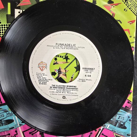 Funkadelic The Electric Spanking Of War Babies P Funk Soul 45 Vinyl 1981 - Picture 4 of 4